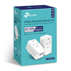 TP-Link AV1000 2-Port Gigabit Passthrough Powerline Starter Kit