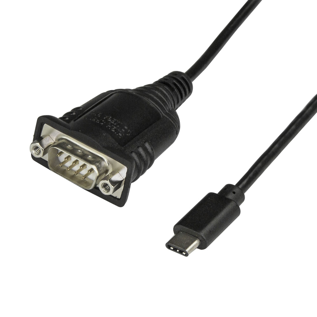 StarTech.com USB C to Serial Adapter Cable with COM Port Retention - 16" (40cm) USB Type C to RS232 (DB9)