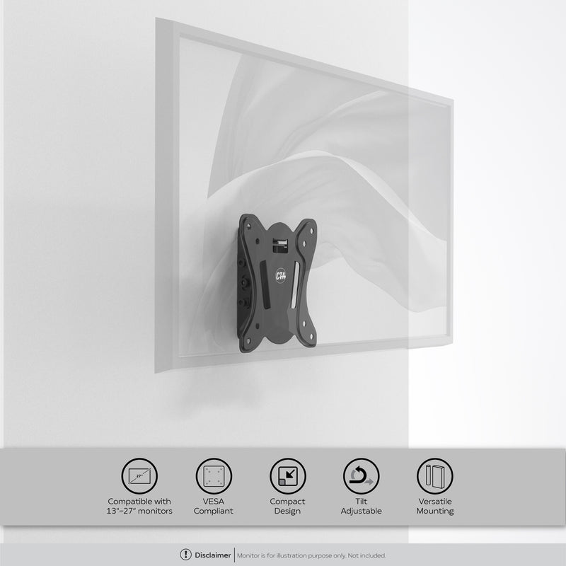 CTA Digital Slim VESA Wall Mount For Monitors