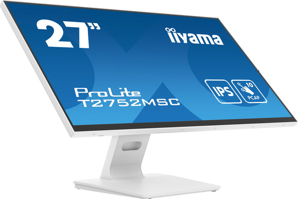 iiyama ProLite 27" Full HD Touchscreen Monitor, White (T2752MSC-W1)