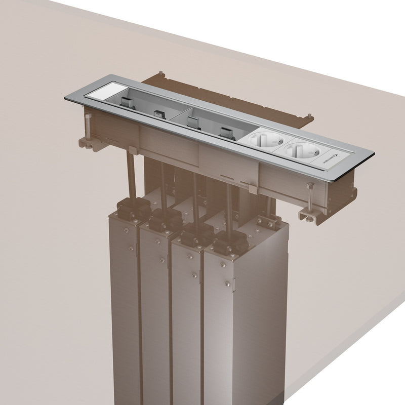 Kindermann 4005000011 cable organizer Desk Cable tray Stainless steel 1 pc(s)