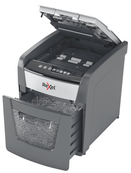 Rexel Optimum AutoFeed+ 50X paper shredder Cross shredding 55 dB 22 cm Black, Silver - image 4