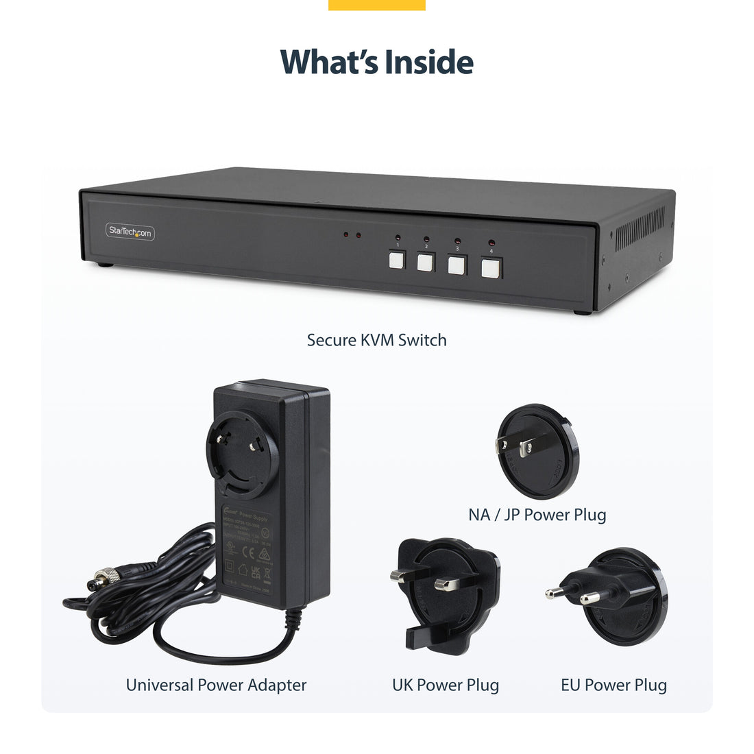 StarTech.com Secure 4-Port KVM Switch, DisplayPort, 4K 60Hz, NIAP 4.0 Desktop KVM, Multi-View Preview Screen - image 8