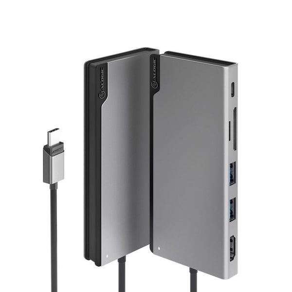 ALOGIC ULDUNIV2-SGR laptop dock/port replicator Wired USB 3.2 Gen 1 (3.1 Gen 1) Type-C Grey