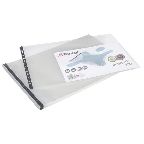 Rexel Ecodesk A3 Pockets Clear (30) - image 2