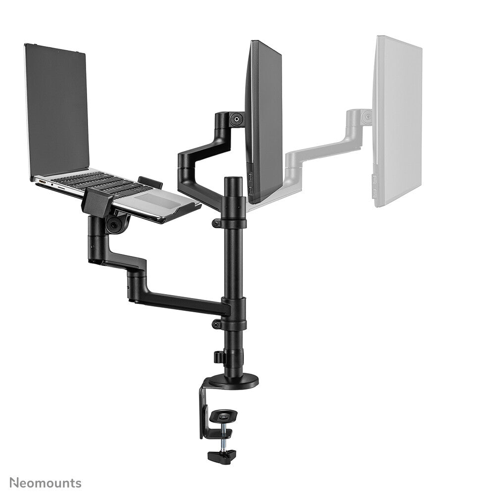 Neomounts DS20-425BL2 Monitor arm with laptop holder 17-27" - space saving - image 5