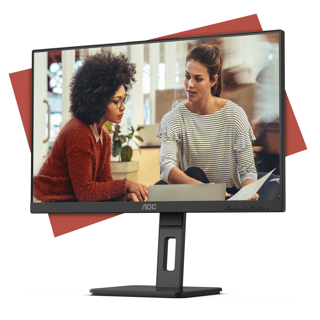 AOC E3 24E3QAF computer monitor 23.8" 1920 x 1080 pixels Full HD LCD Black - image 2