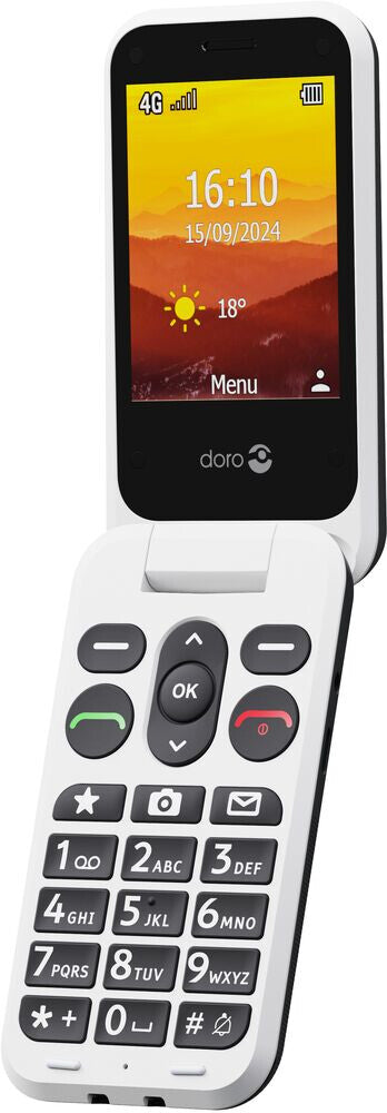 Doro Leva L30 2.8" Flip Phone (8747) - Graphite/White