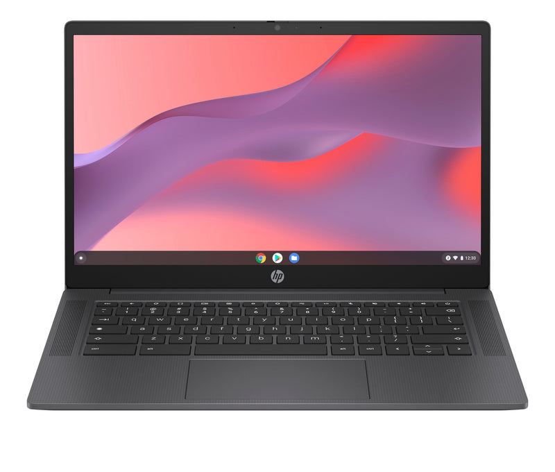 HP Chromebook 14a-nf0002na Intel® N N100 35.6 cm (14") HD 4 GB LPDDR5-SDRAM 128 GB eUFS Wi-Fi 6E (802.11ax) ChromeOS Silver