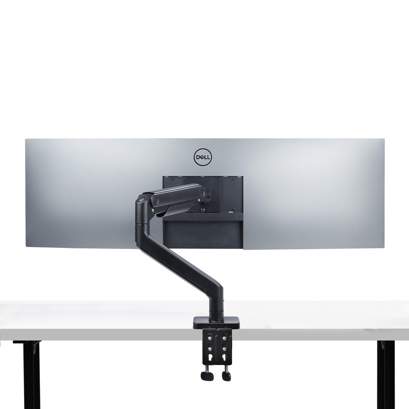 StarTech.com Monitor Desk Mount for up to 49in 32:9 Ultrawide Curved Screens, Mechanical Spring Arm, C-Clamp/Grommet, Tool-Less Adjustment, Max 44lb/20kg