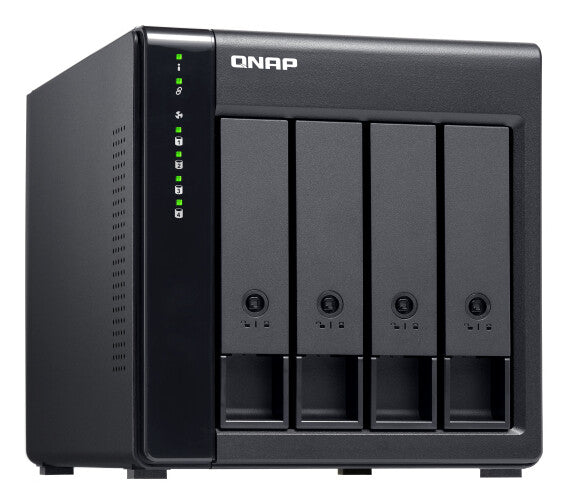 QNAP TL-D400S HDD/SSD enclosure Black 2.5/3.5"