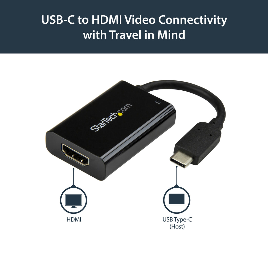 StarTech.com USB C to HDMI 2.0 Adapter with Power Delivery - 4K 60Hz USB Type-C to HDMI Display Video - image 8