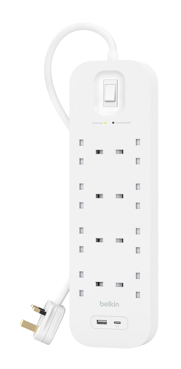 Belkin Connect White 8 AC outlet(s) 2 m