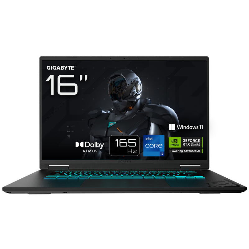 GIGABYTE GAMING A16 CWH Gaming Laptop - 16.0“, 165Hz WUXGA, Intel core 7-13620H, NVIDIA RTX 5070, 16GB DDR5 5200MHz, 1 x Gen4 1TB SDD, Win 11 Home, 2 Year Warranty, Dolby Atmos, GAMING A16 CWHI3UK894SH
