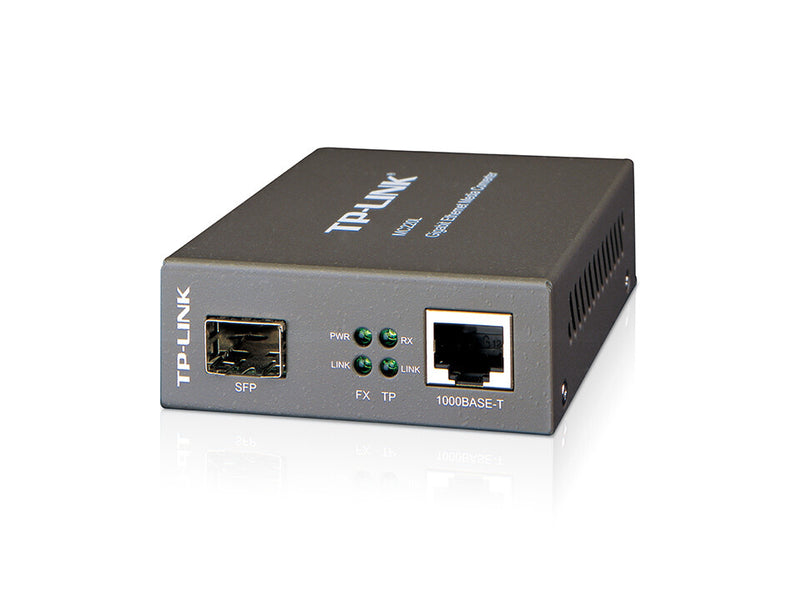 TP-LINK (MC220L) Gigabit SFP Media Converter, 1x GB Auto-Negotiation RJ45, Half-Duplex / Full-Duplex