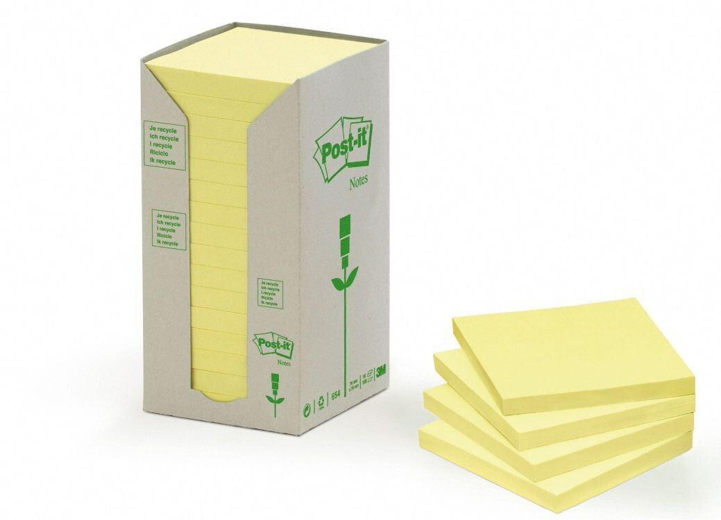 Post-It 654-1T self-adhesive label Yellow 16