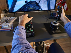 Thrustmaster TPR Rudder Black, Silver USB Flight Sim Analogue PC
