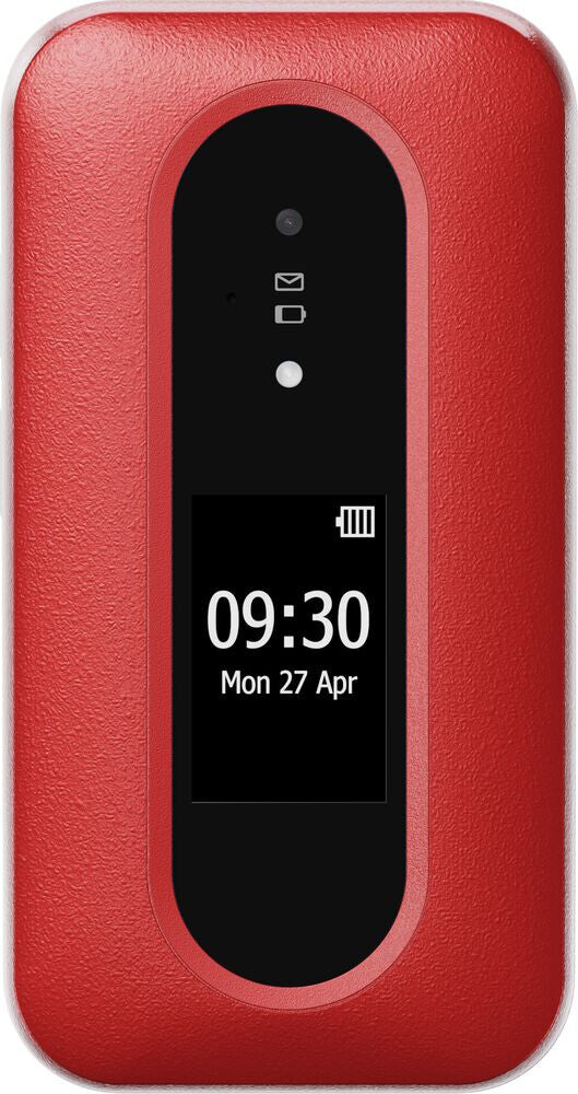 Doro Leva L30 2.8" Flip Phone (8761) - Red/White