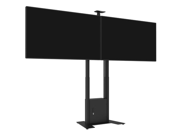 Multibrackets M Motorized Floorbase Dual Screen incl cabinet & cam-shelf