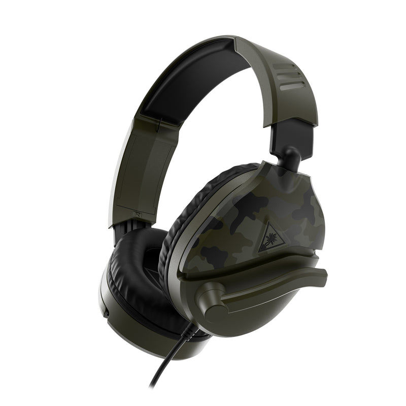 Turtle Beach Recon 70 Camo Green Wired Multiplatform Gaming Headset for PS5, PS4, Xbox Series X or S, Xbox One and Mobile with 3.5mm Wired Connection, Flip-to-Mute Mic, 40mm Speakers