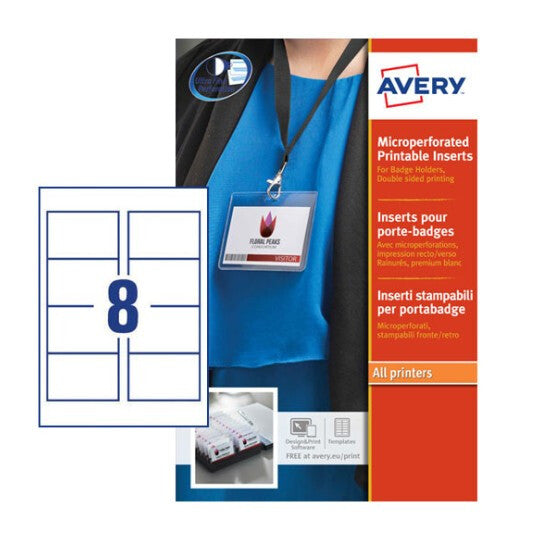 Avery LR7159-15 printing paper A4 (210x297 mm) Matt 25 sheets White