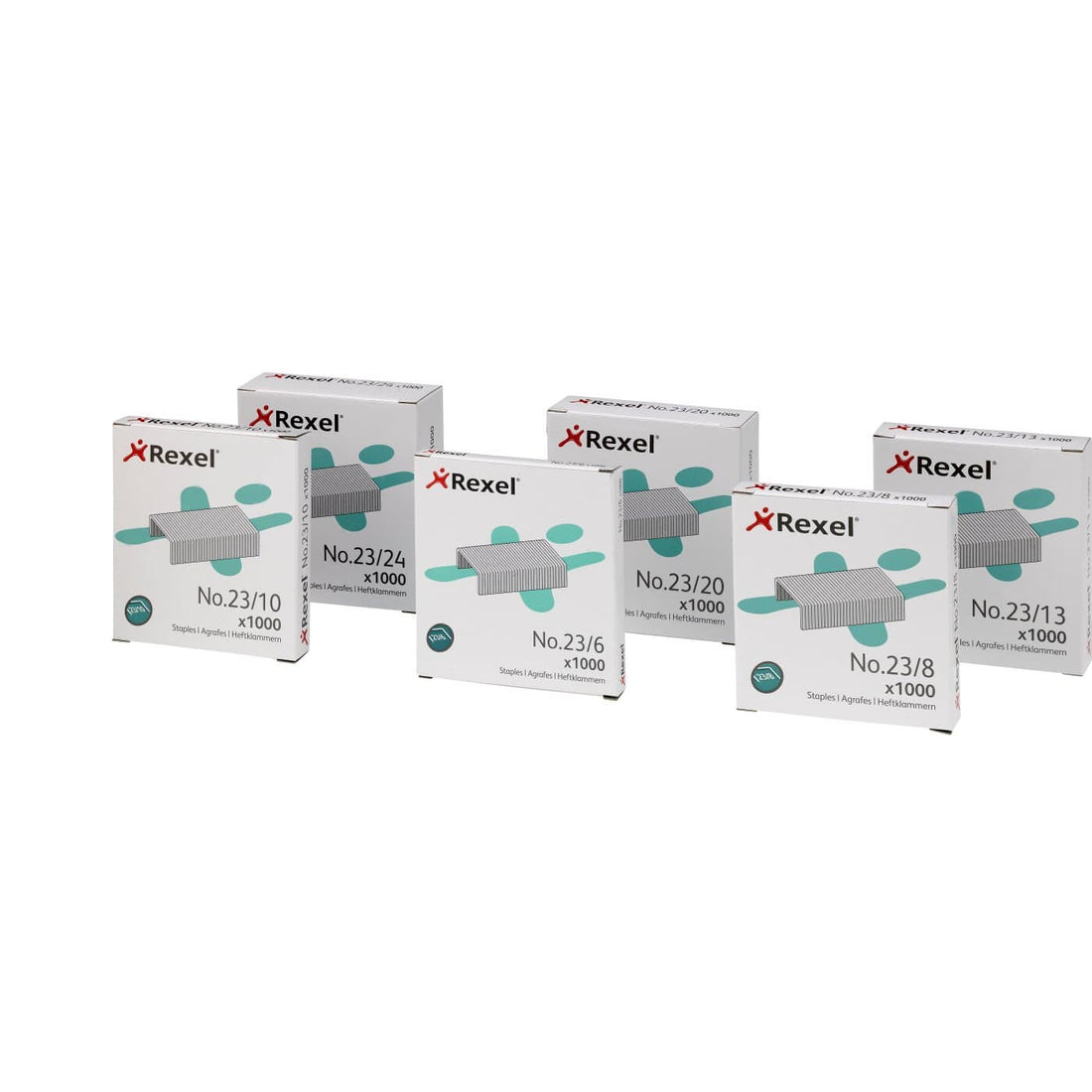 Rexel No. 23/8 Staples (1000) - image 2