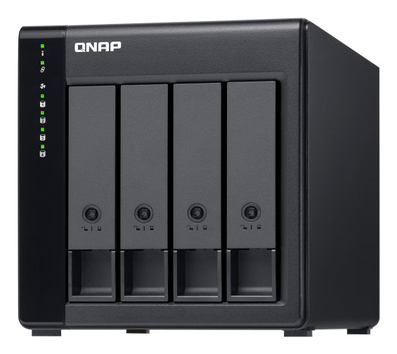 QNAP TL-D400S HDD/SSD enclosure Black 2.5/3.5"