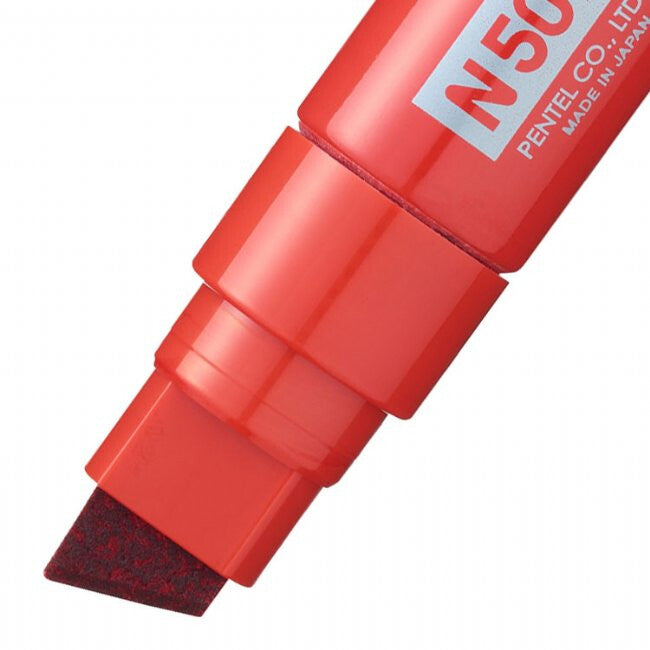 Pentel N50XL permanent marker Chisel tip Red 6 - image 2