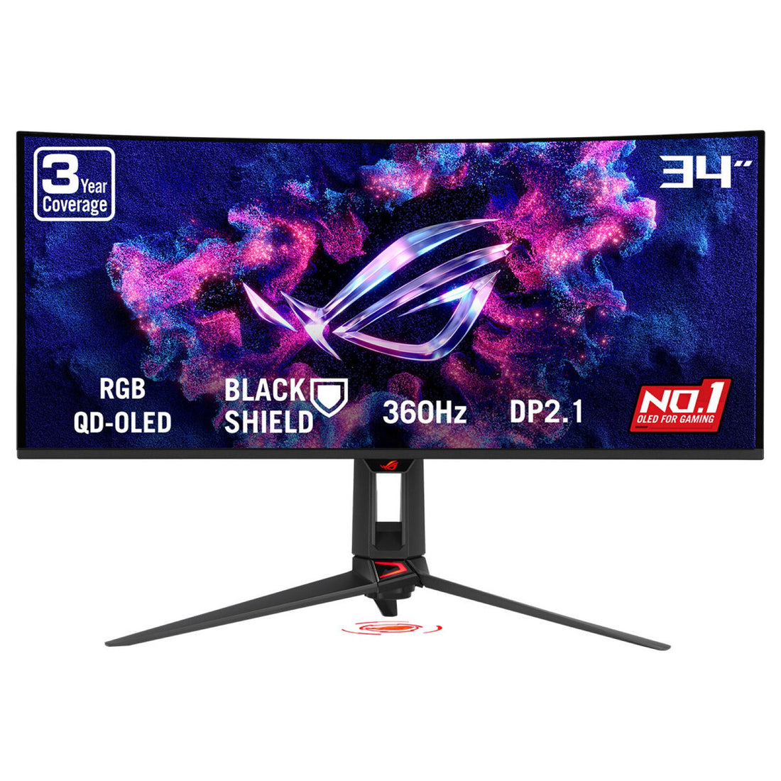 ASUS ROG Swift OLED PG34WCDN 34" WQHD QD-OLED 360Hz Curved Gaming Monitor