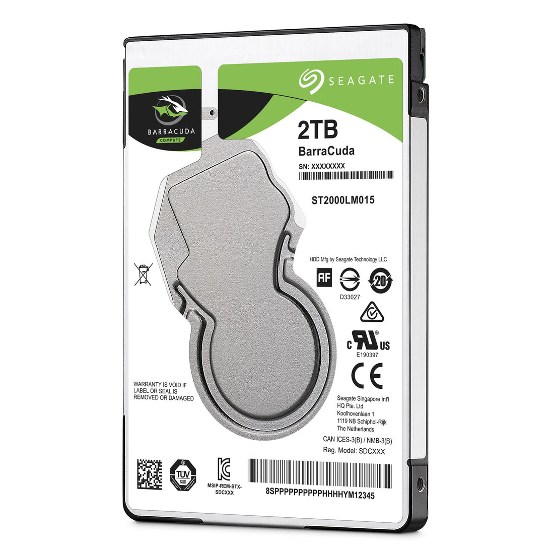 Seagate Barracuda 2.5" internal hard drive 2 TB 5400 RPM 128 MB 2.5" Serial ATA III - image 2