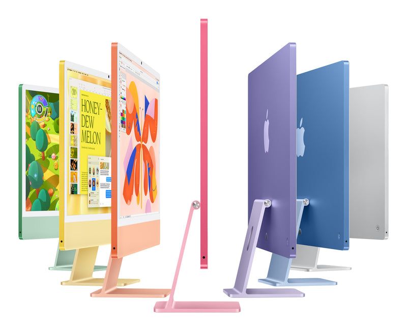 Apple iMac 24 All-in-One, M4 Processor, 16GB RAM, 256GB SSD, 8‑Core GPU, 23.5” 4.5K, Silver