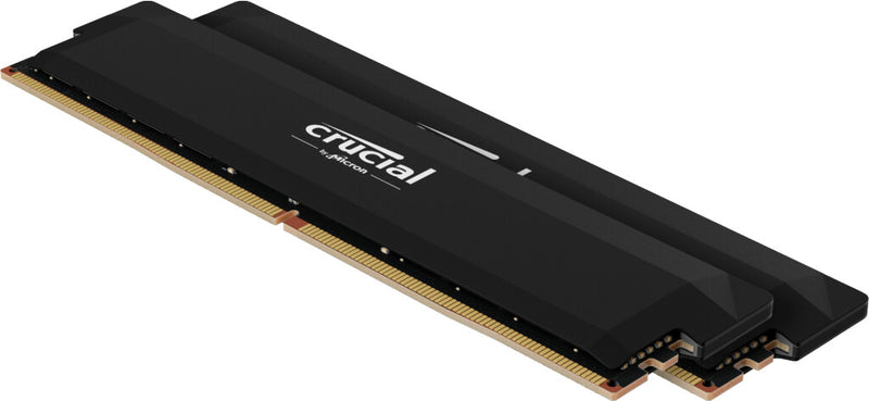 Crucial Pro DDR5 RAM 32GB Kit (2x16GB) 6000MHz CL36, Overclocking Gaming Memory, Black (CP2K16G60C36U5B)