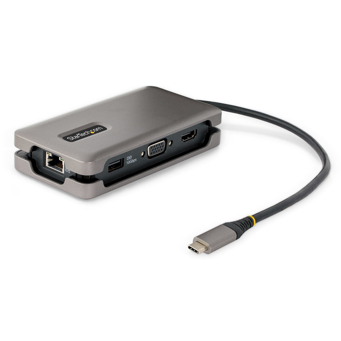 StarTech.com USB-C Multiport Adapter - HDMI/VGA - 4K 60Hz - 3-Port USB Hub - 100W Power Delivery Pass-Through