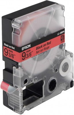 Epson Label Cartridge Pastel LC-3RBP9 Black/Red 9mm (9m)