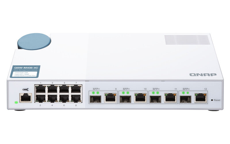QNAP QSW-M408-4C network switch Managed L2 Gigabit Ethernet (10/100/1000) White - image 2