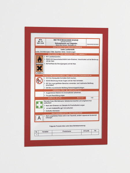 Durable 4872-03 magnetic frame A4 Red - image 3