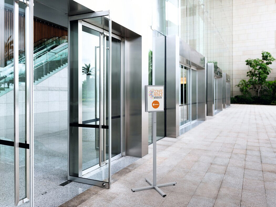 Durable 502057 sign holder/information stand A4 Stainless steel Anthracite, Grey - image 3