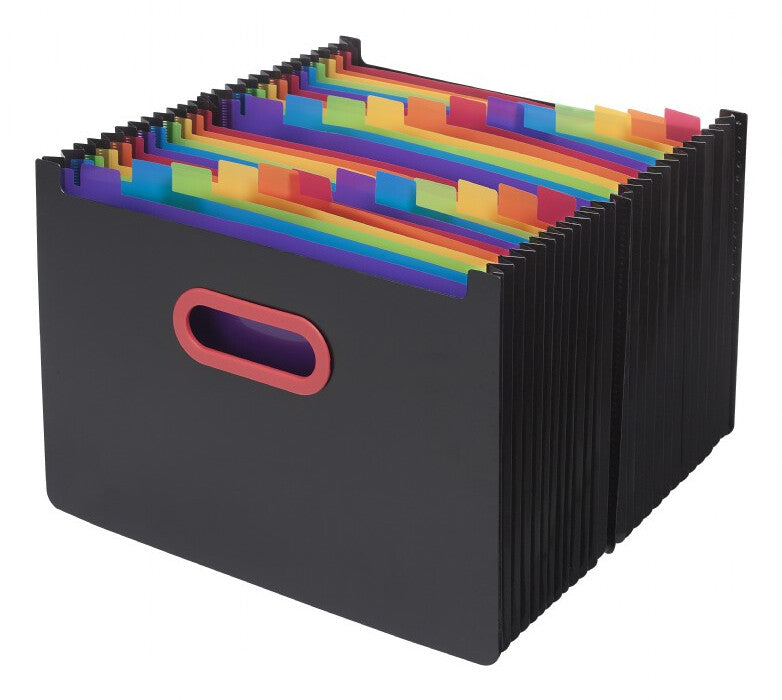 Snopake Rainbow & Black Desk Expanders
