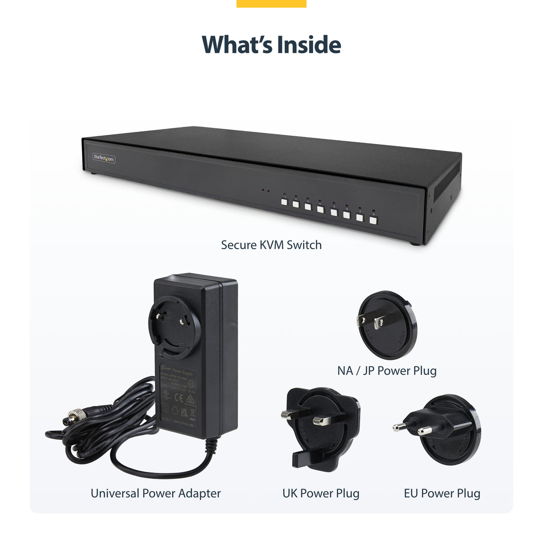 StarTech.com Secure 8-Port KVM Switch, DisplayPort, 4K 60Hz, NIAP 4.0 Desktop KVM, Metal Housing, Made in the - image 8