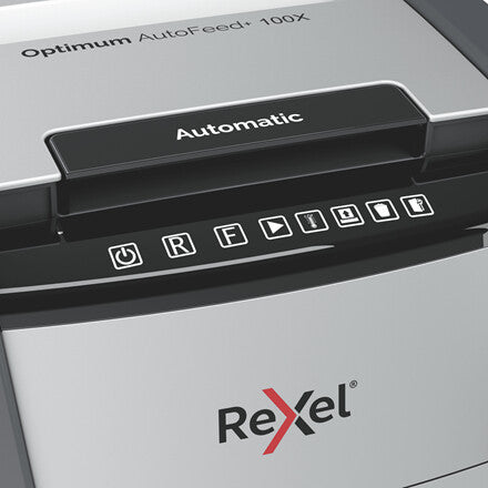 Rexel Optimum AutoFeed+ 100X Automatic Cross Cut Paper Shredder P4 - image 5