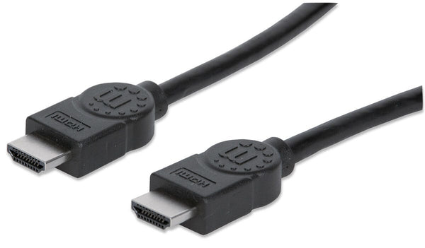 Manhattan HDMI 4K@30Hz Cable, 5m, Suitable for ALL 1080p/HD and Majority of 4K Uses (Check Your System 4K Specification to Be Sure), Black, High Speed, Lifetime Warranty, Equivalent to HDMM5M