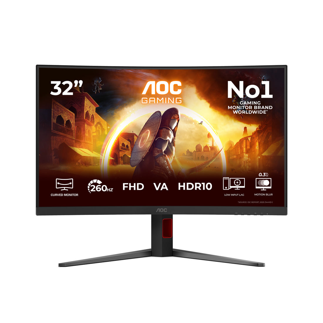 AOC G4 C32G4Z computer monitor 31.5" 1920 x 1080 pixels Full HD LCD Black, Red