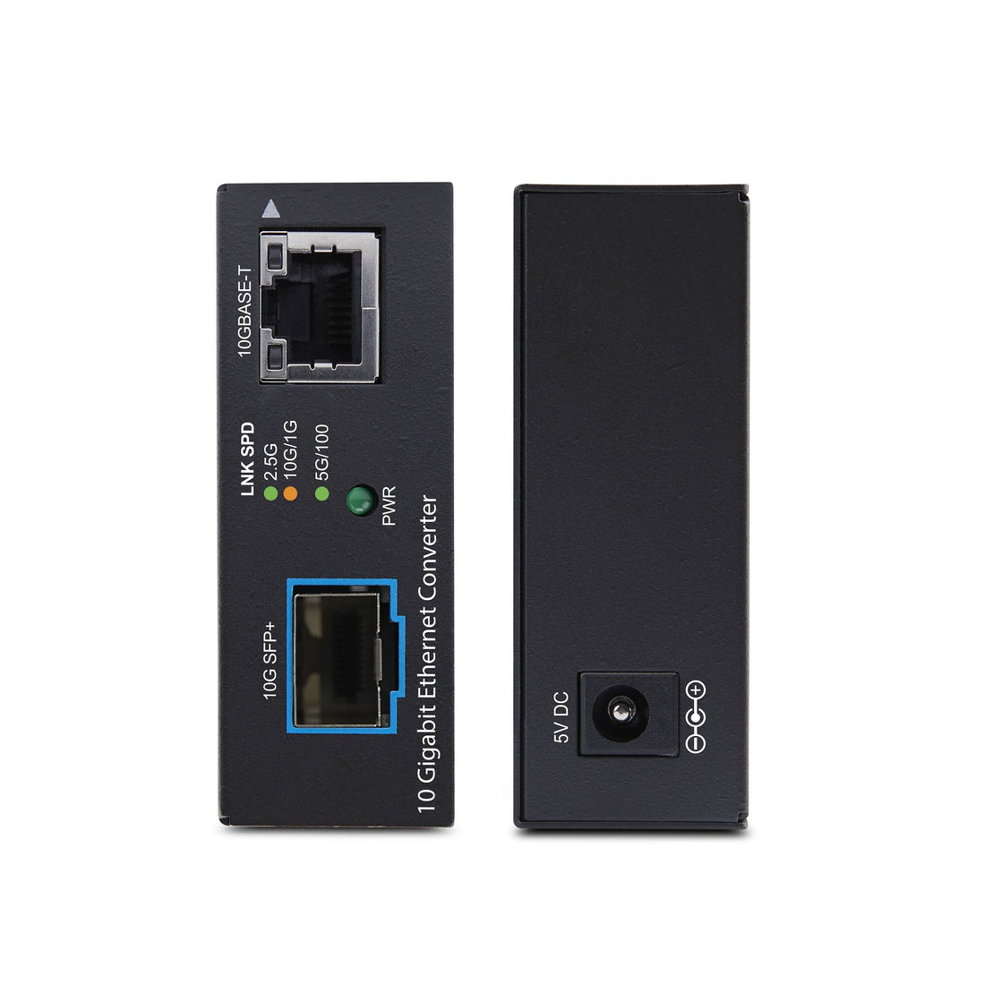 StarTech.com 10GbE Multi-Gigabit Open SFP+ Fiber Media Converter, Standalone 10 Gigabit Ethernet RJ-45 to - image 3