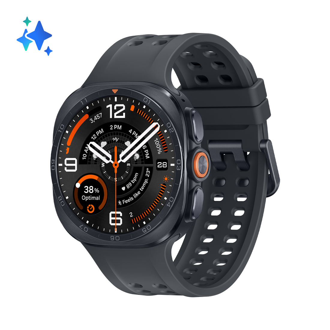 Samsung Galaxy Watch Ultra2 1.5" AMOLED 47 mm Digital 498 x 498 pixels Touchscreen 4G Grey Wi-Fi GPS