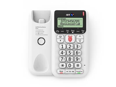 British Telecom BT Decor 2600 Premium Nuisance Call Blocker Analog telephone Caller ID White - image 2
