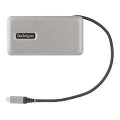 StarTech.com USB-C Multiport Adapter - HDMI/VGA - 4K 60Hz - 3-Port USB Hub - 100W Power Delivery Pass-Through - GbE - Travel Mini Docking Station w/ Charging - 1ft/30cm Wrap-Around Cable