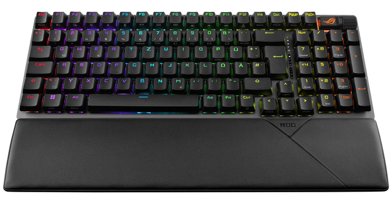 ASUS ROG Strix Scope II 96 Wireless keyboard Gaming USB + RF Wireless + Bluetooth QWERTZ German Black