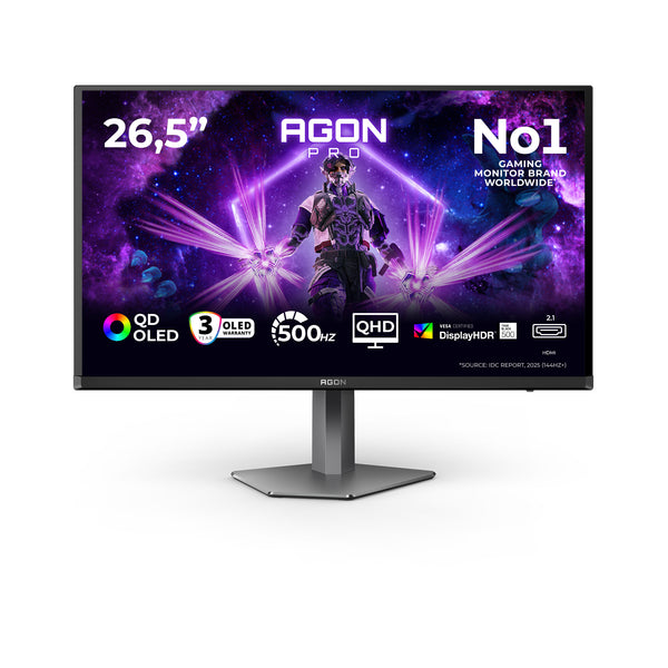 AOC AGON PRO 26.5" QHD 500Hz QD-OLED Monitor (AG276QKD2)
