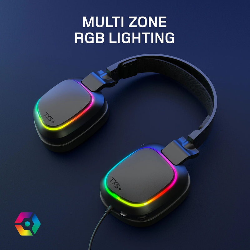 Gioteck TX5UNI-11-MU headphones/headset Wired & Wireless Head-band Gaming Black