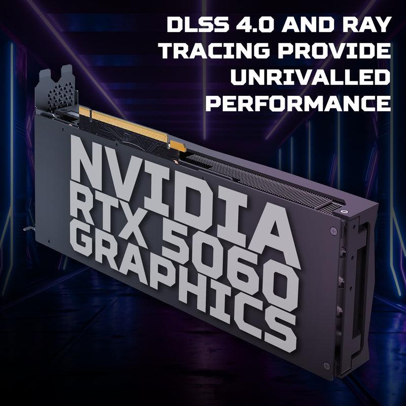 Acer Predator PO3-665 Gaming Desktop - Intel Core i5-14400F, 16GB RAM, 512GB SSD, NVIDIA GeForce RTX 5060, Windows 11, Black